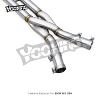 Sistem Pipa Knalpot Tengah Kustom untuk BMW M3/M4 G80/G82 S58 3.0T 2021-2024 Model Baru Pipa Tengah Panjang Sama dengan Pipa Z