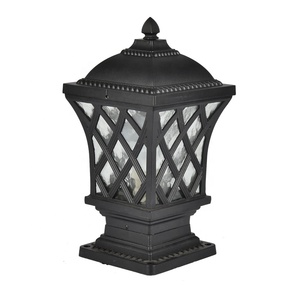 Luz de pilar de puerta principal, farol de <span class=keywords><strong>pedestal</strong></span> <span class=keywords><strong>para</strong></span> exteriores, luces decorativas <span class=keywords><strong>para</strong></span> poste de jardín, cerca de casa - Product Image 1
