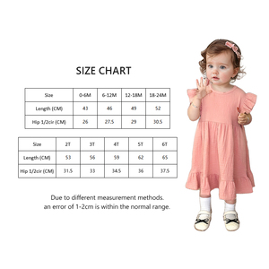 100% cotton hữu cơ bé gái ăn mặc | mềm Muslin công chúa ăn mặc cho trẻ em - Product Image 5