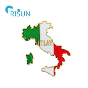 Fabricante de fábrica personalizado italiano <span class=keywords><strong>Sicilia</strong></span> solapa pines broche Italia amor corazón <span class=keywords><strong>bandera</strong></span> italiano mapa Pin insignia - Product Image 3