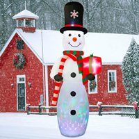 Bonhomme de neige de Noël personnalisé Ourwarm gonflable pour décoration de Noël de jardin extérieur