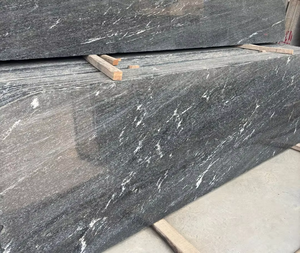 Granito Nero Cloud Lucidato, Pietra Naturale per Cortili di Ville di Lusso e Piani Cucina, Pavimentazione Bagno, Garanzia 1 Anno - Product Image 1