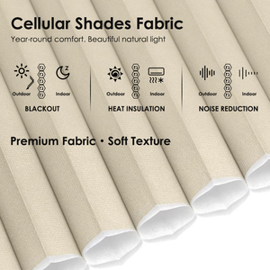 Custom Persilux <strong>Double</strong> Cell Honeycomb Blinds Enhanced Thermal Insulation for Maximum Energy Saving Blocks UV and Noise Motorized - Product Image 4