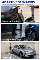Chargeur EV intelligent fiable 3,5 kW 7 kW, portable, courant réglable, stations de charge, Type 1 GBT Type 2, chargeur EV portable BYD