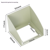 Caja Impermeable para Carga de Vehículos Eléctricos en Exteriores, Panel de Acero Inoxidable con 86 Interruptores y Enchufes, Base Universal de Montaje en Superficie