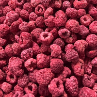 Frambuesas Liofilizadas 100% Puras al por Mayor, Enteras y en Rodajas, Envasadas al Vacío, Fruta Seca