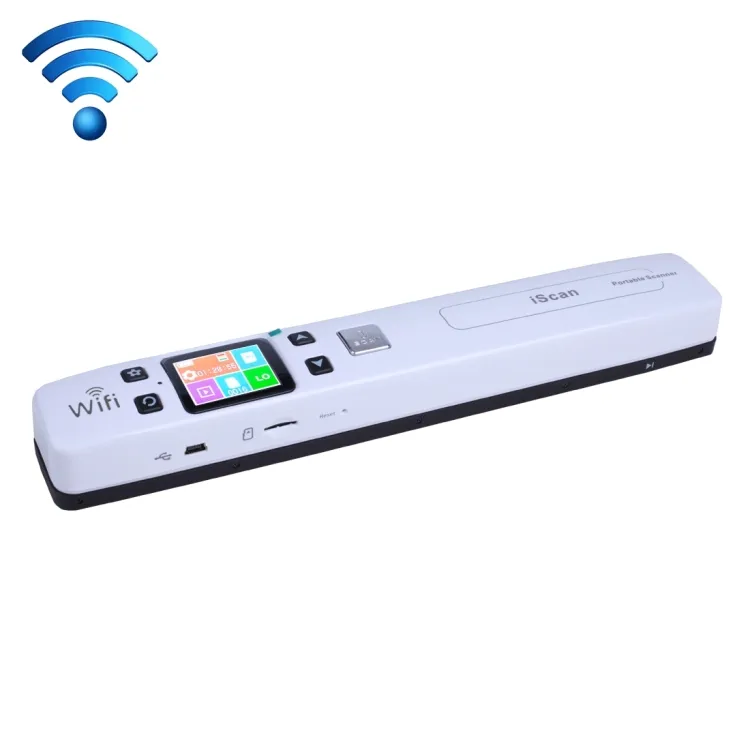 IScan02 WiFi doppio rullo Scanner portatile portatile documento Mobile con Display a LED supporto 1050DPI / 600DPI / 300DPI