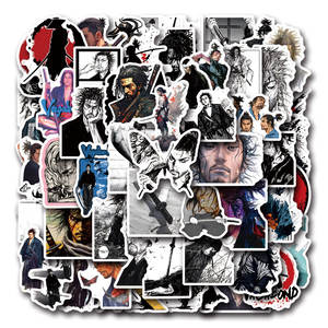 55PCS <span class=keywords><strong>Manga</strong></span> Cool Swordman Vagabond Autocollant - Product Image 1