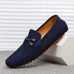 Zapatos Casuales de Vestir para Hombre, Sin Cordones, Ligeros, Transpirables, de Malla, para Verano y Otoño, Estilo Oxford Británico, Mocasines Abiertos para Oficina - Product Image 2
