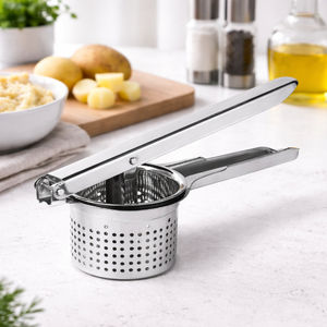 Écrase-pommes en acier inoxydable de qualité supérieure 25x9x11 cm, outil de cuisine robuste, compatible lave-vaisselle, sans danger pour les aliments - Product Image 3