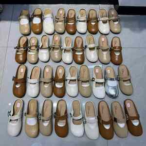 Scarpe basse da donna 2026 in pelle di pecora, modello Mary Jane casual preppy YM, con punta quadrata, in vera pelle, autunnali, antiscivolo, comode, singole - Product Image 1