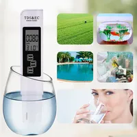 Testeur numérique de qualité de l'eau PH TDS Meter 0-14 pH 0-9990PPM Affichage LCD TDS/EC ODM Personnalisable 0.01pH Précision 1 an de garantie