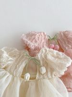 Combinaison d'été pour bébé fille, manches bouffantes, bébé fille de 12 mois, combinaison pour bébé fille, robe de combinaison pour bébé fille