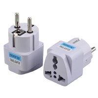 Adaptor Colokan Internasional ke EU, Adaptor Perjalanan Eropa untuk Jerman, Korea, Adaptor Colokan Eropa, Adaptor Multi Colokan