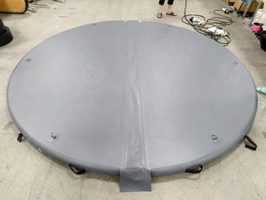 Couverture de <span class=keywords><strong>piscine</strong></span> gonflable pliable en PVC robuste de 6/8/9/10 pieds pour réservoir de stockage, couvercle de <span class=keywords><strong>piscine</strong></span> ronde pour usage domestique - Product Image 2