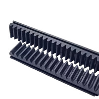 Rail latéral coulissant de taille moyenne sur mesure pour porte de chambre froide, rail anticollision usiné avec précision