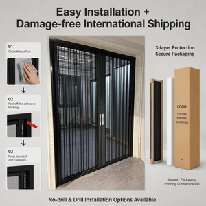 <span class=keywords><strong>Puerta</strong></span> <span class=keywords><strong>Mosquitera</strong></span> Corredera Plegable Moderna de Acero Inoxidable para Uso Doméstico, Hotelero y Comercial - Product Image 6