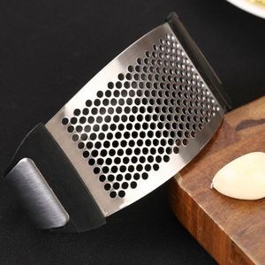 Innovative New Stainless Steel <b>Garlic</b> Press Classic Rocker Mincer Crusher with Peeler and Scraper Metal <b>Garlic</b> <b>Chopper</b> - Product Image 4