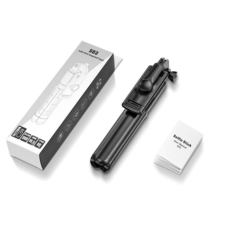 S03 Mini Flexible Handheld Selfie Stick Tripod Monopod for Universal Smartphone Cellphone