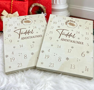 Calendrier de l'Avent de Noël personnalisé, 24 jours, boîte cadeau vide pour desserts, boîtes de calendrier de l'Avent de Noël - Product Image 1