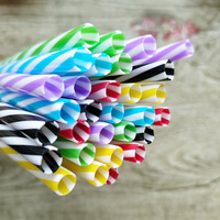 Pailles en plastique rigide PP écologiques - Réutilisables et durables, certifiées CE pour les bars et restaurants