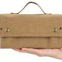 Sac de rangement portable en toile Tucheng pour bouteilles d'assaisonnement avec séparateurs d'épices pour le camping, le barbecue et les pique-niques - Adultes, toutes saisons