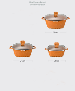 Fabriek Direct 6 Stuks <span class=keywords><strong>Set</strong></span> <span class=keywords><strong>Dessini</strong></span> 24/28/32Cm Kookgerei <span class=keywords><strong>Set</strong></span> Nieuwe Chinese Stijl Kookpot <span class=keywords><strong>Set</strong></span> Anti-<span class=keywords><strong>Stick</strong></span> Kookgerei Graniet - Product Image 6