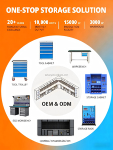 Armoire à outils en acier avec 7 tiroirs, capacité de charge de 500 kg, design moderne pour le rangement dans les garages de mécaniciens - Product Image 4