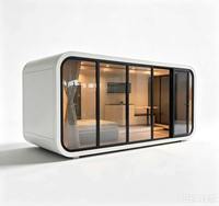 Cabine de bureau extérieure entièrement assemblée, clé en main, pour jardin ou cour arrière