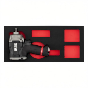 Estuche de almacenamiento de herramientas 519 M 929PC1 con inserciones de espuma roja para organizar llaves de impacto - Product Image 2