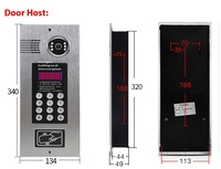 Clavier et panneau Rfid coque panneau d'interphone boîtier interphone vidéo système d'interphone multi-appartement