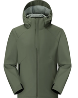 Chaqueta de lona impermeable informal de moda para hombre, nuevo abrigo para parejas, funciones protectoras transpirables a prueba de manchas, teñido liso