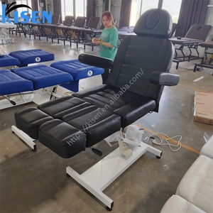 Kisen Beauty Chair Black White Brown Blue Tattoo Lash <b>Bed</b> Electric Detached Legrest Customized Beautyshop Barbershop Salon - Product Image 1