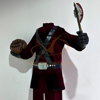 Modèle de fantôme animatronique de terreur électrique accessoires de maison hantée en métal d'intérieur pour parc d'aventure de centre commercial