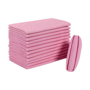 Serviettes en tissu vert de qualité supérieure Lin brodé à la main élégant réutilisable pour la maison ou le mariage Caractéristique jetable - Product Image 2