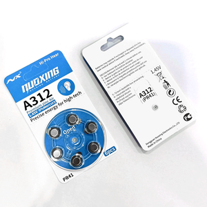 Bateria de zinco-ar <span class=keywords><strong>A312</strong></span>, Bateria do botão do aparelho auditivo PR41, Orelha do implante coclear 1.45V - Product Image 2