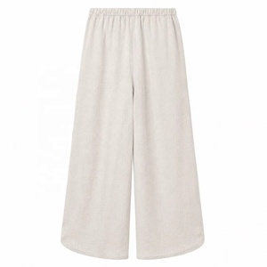 Pantalones de Lino Personalizados de Fábrica/Pantalones con Estampado de Lino - Product Image 2