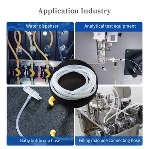 Jihpump cấp thực phẩm chất lượng cao linh hoạt rõ ràng ống cao su ống ép ống của bơm nhu động cho chất lỏng định lượng - Product Image 6