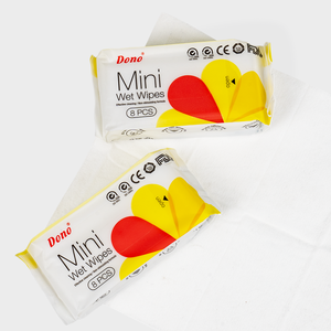 DONO Mini lingettes humides 8pcs * 8 paquets/lingettes humides jetables pour le nettoyage des animaux de compagnie/lingettes humides pour poche à main pour animaux de compagnie - Product Image 6