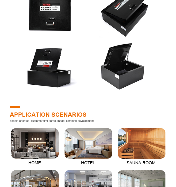 Hotel Room Safe Box Cheap Mini Digital Safe Top Opening Drawer Safe Box