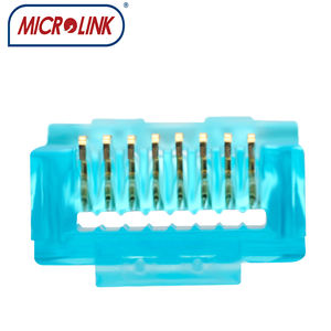 <span class=keywords><strong>Conector</strong></span> macho con <span class=keywords><strong>pata</strong></span> de garra, enchufe modular colorido ez, paso a través, Cat6, Cat5e, 8p8c, ethernet, krone, rj45 - Product Image 3