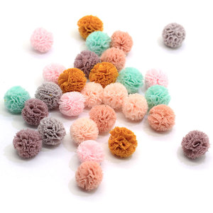 Pompoms en coton Pastel pour matériel de noël, 5 pièces, 15MM de diamètre, petits pompons en fourrure pelucheux, <span class=keywords><strong>porte</strong></span>-clés mural, bricolage - Product Image 6