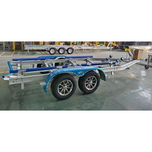 <span class=keywords><strong>Remorque</strong></span> <span class=keywords><strong>bateau</strong></span> en aluminium à double essieu de 23 pieds, capacité 3500 lb, avec couchettes moquettées, poteaux de guidage, éclairage submersible et couchettes en polyéthylène, numéro VIN - Product Image 5