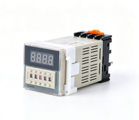 DH48S Relai Penunda Waktu Digital AC220V 8 Pin Tipe Soket Relai Timer Tampilan Digital untuk Kabinet Kontrol Otomasi Industri