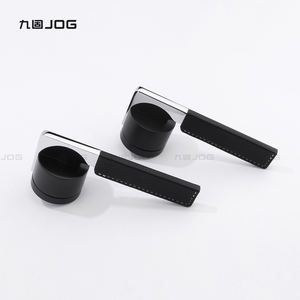 JOG quincaillerie usine OEM alliage <span class=keywords><strong>de</strong></span> Zinc chrome rond levier serrures or cuir <span class=keywords><strong>de</strong></span> vache poignées <span class=keywords><strong>de</strong></span> <span class=keywords><strong>porte</strong></span> - Product Image 1