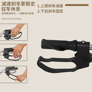 <b>Foldable</b> portable elderly shopping <b>cart</b>, 4 wheels, with seat, for grocery - Product Image 5