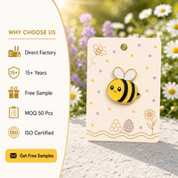 Broche Bumblebee en émail souple 2D, motif abeille mignonne à rayures jaunes, impression UV, bijoux de printemps, badges en gros, épingles métalliques personnalisées