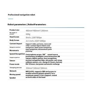 North <span class=keywords><strong>Latitude</strong></span> PP01 Robot de Service Intelligent Deux-en-Un Explication de Bienvenue Réception Robot Guide de Gravité Machine de Sollicitation - Product Image 4