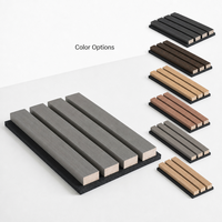 Paneles Acústicos de Madera Modernos e Impermeables, Absorbentes de Sonido Premium, Reducción de Ruido del 90%, Diseño 3D, 300X60cm