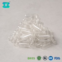 Coques de capsules HPMC transparentes véganes vides rigides transparentes Taille 00 0 1 2 Approuvées par la FDA Impression personnalisée